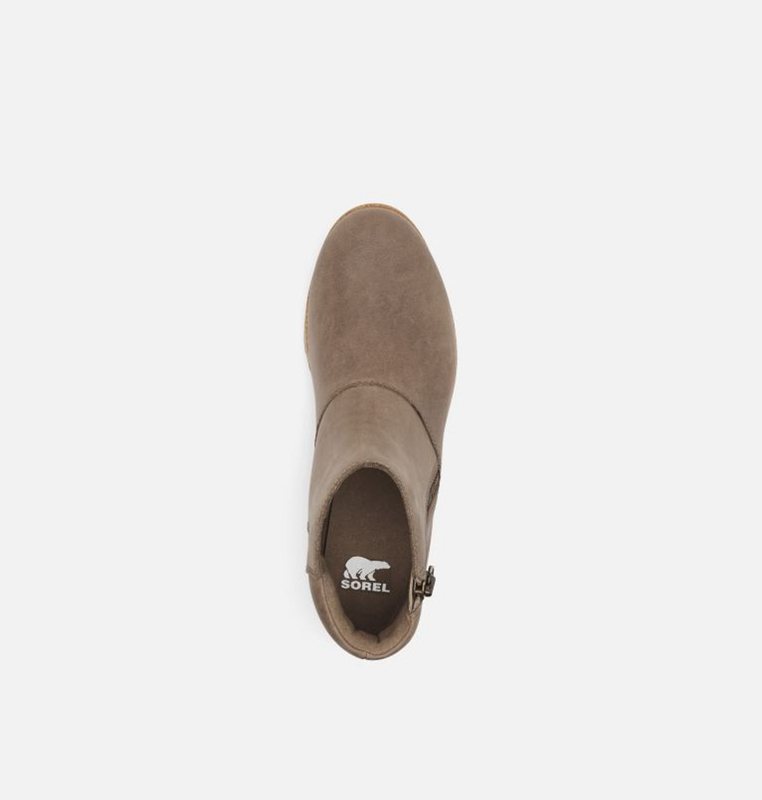 Sorel Dam Stövlar Khaki - Harlow™ Zip Låga - ZDO-651074